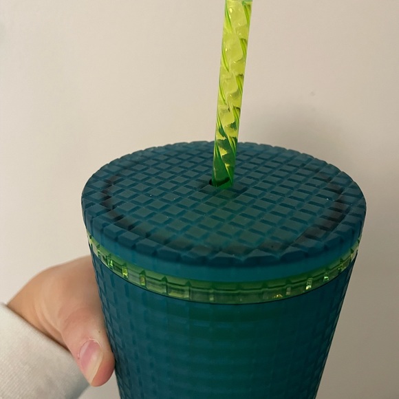 NWT Starbucks 2022 Green Jelly Grid Tumbler Limited Edition - Picture 3 of 5